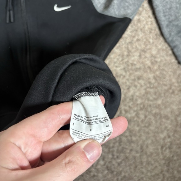 Nike Hoodie Women's S Gray Therma-Fit Training Sweatshirt Full Zip Jacket Active - Picture 6 of 11
